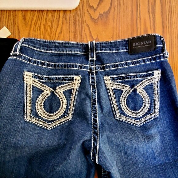 Big Star Woman's Blue Jeans Vintage Collection New Hazel Bootcut Jeans Size 31L - Picture 7 of 12